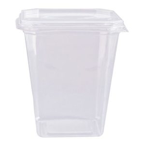 POTE QUADRADO C/ TAMPA 350ML PRAFESTA (20UN)